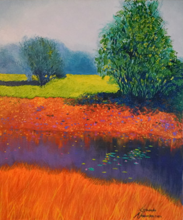제목이 "O Lago de Ametista"인 미술작품 Leonardo Nogueira로, 원작, 아크릴