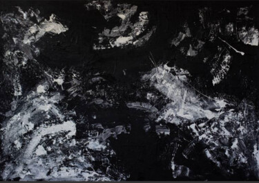 Painting titled "Abstraction #23" by Mila Oz, Original Artwork, Acrylic Mounted on Wood Stretcher frame