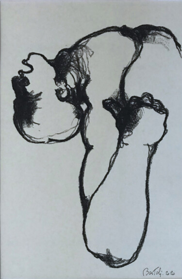 图画 标题为“Accouchement (3° ta…” 由Hugo Bartoli, 原创艺术品, 木炭