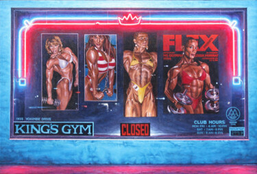 King's Gym 绘画 标题为“King's Gym” 由Jeff Cornish, 原创艺术品, 油