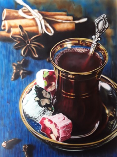 Painting titled "A moment of relax" by Catia Trovarelli, Original Artwork, Acrylic