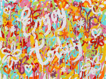 Enjoy Today Pintura titulada "Enjoy Today" por Isabelle Pelletane, Obra de arte original, Acrílico Montado en Bastidor de camilla de mad…