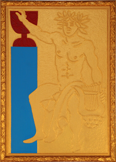 Peinture intitulée "Valet de Coupe" par Marcel Mariono, Œuvre d'art originale, Acrylique