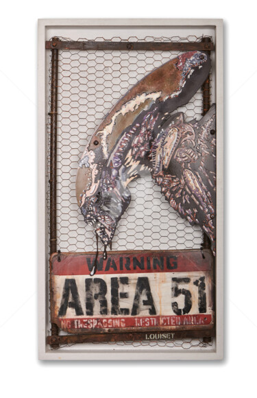 雕塑 标题为“Area 51” 由Alain Louiset, 原创艺术品, 塑料