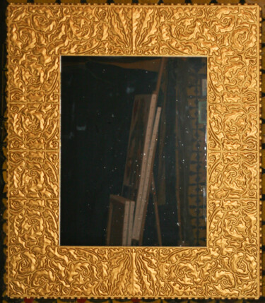 Sculpture intitulée "Miroir" par Marcel Mariono, Œuvre d'art originale, Bois