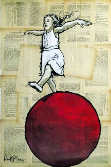 Peinture intitulée "enfant 7" par Vincent Tessier Xxc, Œuvre d'art originale, Acrylique