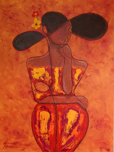 Painting titled "Pensamento ao Vento" by Leonardo Nogueira, Original Artwork, Acrylic