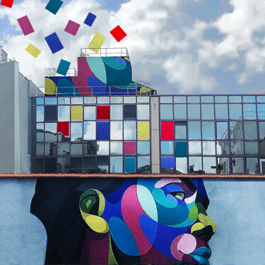 " L'HOMME DE COULEURS ". 数字艺术 标题为“" L'HOMME DE COULEU…” 由Philippe Renou, 原创艺术品, 照片蒙太奇