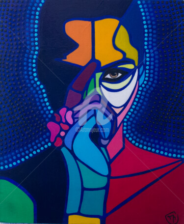 Peinture intitulée "Woman Child" par Mobiclint, Œuvre d'art originale, Acrylique