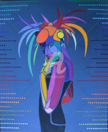 Peinture intitulée "Vogue" par Mobiclint, Œuvre d'art originale, Acrylique