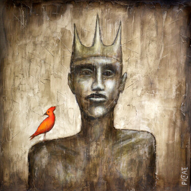 绘画 标题为“"Proud King"” 由Picrate, 原创艺术品, 丙烯