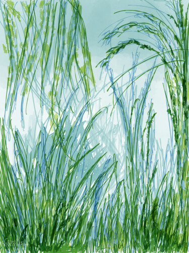 数字艺术 标题为“Octobre” 由Camille Rouschmeyer, 原创艺术品, 数字油画