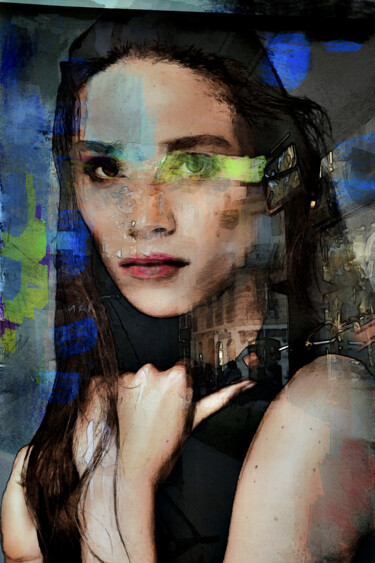 Photographie intitulée "A touch of green 2" par Jean-Christophe Mandelli, Œuvre d'art originale, Light Painting