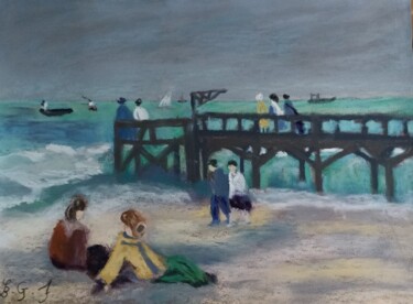 Peinture intitulée "Journées des copist…" par Genevieve Fraysse, Œuvre d'art originale, Pastel