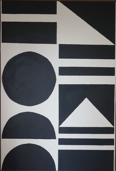绘画 标题为“scan  dy  nav” 由Olivier Vandecastele, 原创艺术品, 颜料