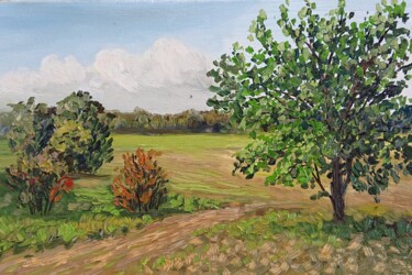 제목이 "Herbst Landschaft 4"인 미술작품 Olga Hanns (O. Hanns)로, 원작, 기름