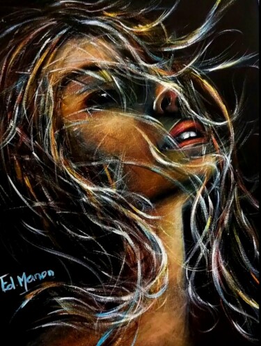 Peinture intitulée "" Lizéa "" par Edwige Manon (edman), Œuvre d'art originale, Acrylique