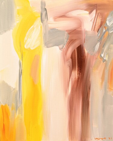 Smooth passage /Yellow Pintura titulada "Smooth passage /Yel…" por Armen Ghazayran (Nem), Obra de arte original, Acrílico