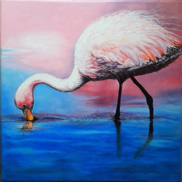 Peinture intitulée "Sérénité camarguaise" par Martine Soubeyrand (M'Arts), Œuvre d'art originale, Huile