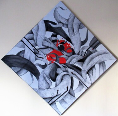 Pittura intitolato "Convergenze" da Angelo D'Amato, Opera d'arte originale, Acrilico