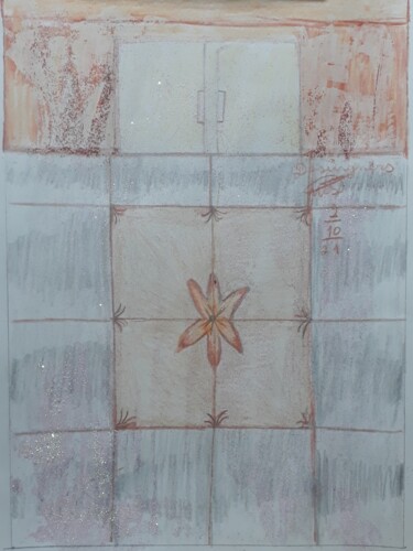 Drawing titled "Tapete em piso." by Mariza Tomaz  Soares, Original Artwork, Furniture