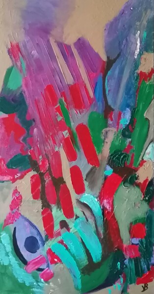 Peinture intitulée "Le combat" par Valérie Blum (Valery), Œuvre d'art originale, Acrylique