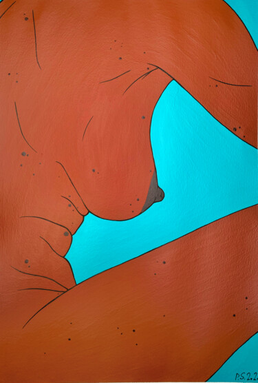 Tina Painting titled "Tina" by Sviatlana Petushkova, Original Artwork, Acrylic