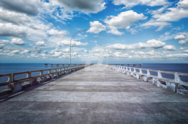 제목이 "Pier on the Beach"인 사진 Glauco Meneghelli로, 원작, 디지털
