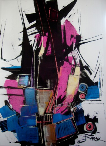 LOST IN TRANSLATION Peinture intitulée "LOST IN TRANSLATION" par Sonja Brzak, Œuvre d'art originale, Huile