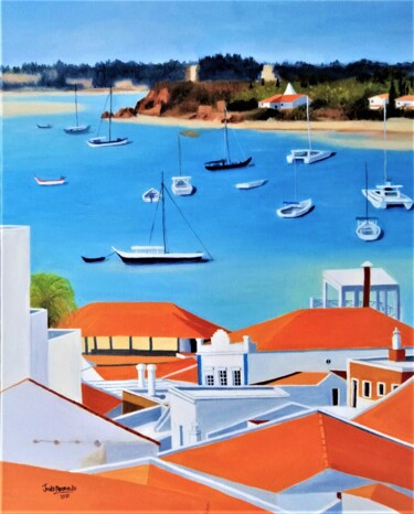 Ria à Vista (Alvor, Portugal) Painting titled "Ria à Vista (Alvor,…" by Inês Dourado, Original Artwork, Oil
