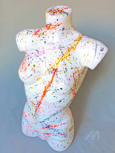 雕塑 标题为“Abstracted Bod whit…” 由Na$H, 原创艺术品, 丙烯