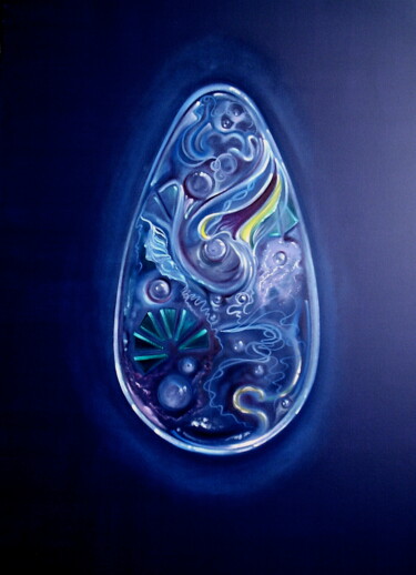 Peinture intitulée "AB-VIII" par Guy Benson, Œuvre d'art originale, Huile