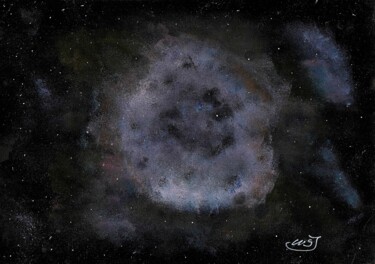 绘画 标题为“cosmos v2” 由Mf Arts-Créations, 原创艺术品, 丙烯