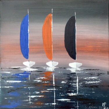 Peinture intitulée "Balade 10" par Marie-Pascale Le Goff (L’île à L’eau), Œuvre d'art originale, Acrylique