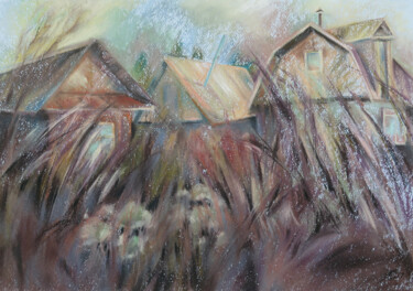 Painting titled "Three forces" by Lyudmila Chupina, Original Artwork, Pastel