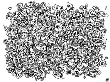Pintura titulada "bazar" por Frob, Obra de arte original, Acrílico