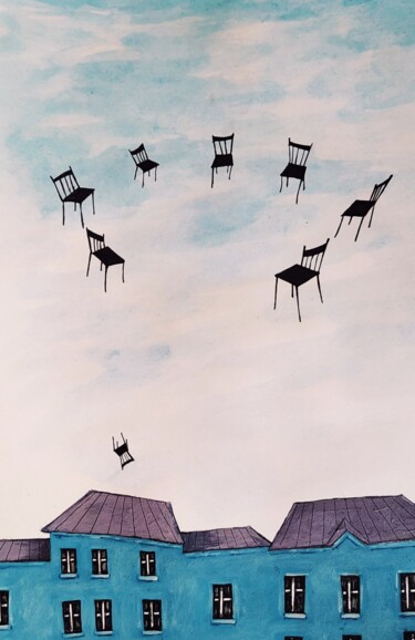 "From "PSYCHIATRIC H…" başlıklı Tablo Arman Ohanyan tarafından, Orijinal sanat, Akrilik