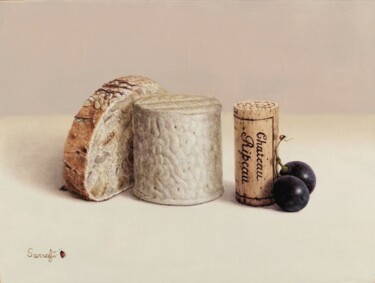 Painting titled "Dégustation de form…" by Reza Sarrafi, Original Artwork, Oil