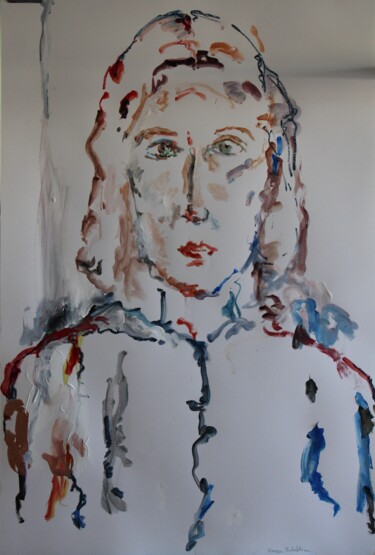 Malerei mit dem Titel "Positivité" von Karen Finkelstein, Original-Kunstwerk, Acryl