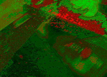 Digital Arts titled "Grass and Lava (zig…" by Ariel Velez, Original Artwork, 2D Digital Work