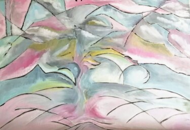 Painting titled "Abstract Tree" by Najma Soonasra, Original Artwork, Oil