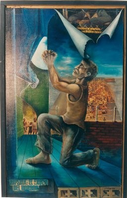 Pintura titulada "Detras del ruego" por Carlos Vico Lacosta, Obra de arte original