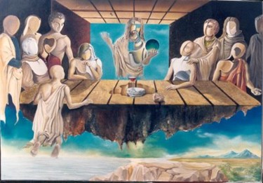 Pintura titulada "Ultima cena" por Carlos Vico Lacosta, Obra de arte original
