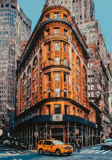 Delmonico's New York Peinture intitulée "Delmonico's New York" par Marco Barberio, Œuvre d'art originale, Acrylique