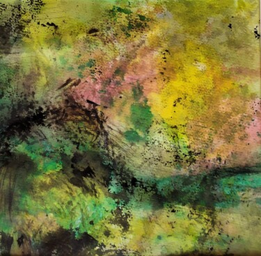 Peinture intitulée "Lumière du soir" par Dominique Jolivet, Œuvre d'art originale, Aquarelle