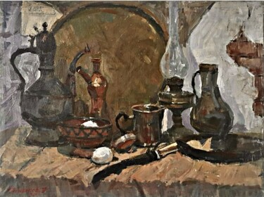 绘画 标题为““still life””” 由Uktam Isirgapov, 原创艺术品, 油