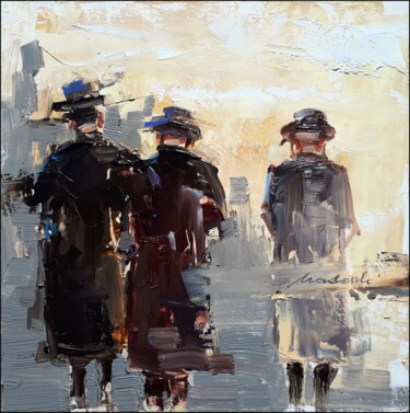 Painting titled "Modlitwa" by Kazimierz Mordarski, Original Artwork, Oil
