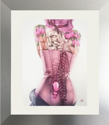 제목이 "Désir"인 그림 David Graux로, 원작, 볼펜