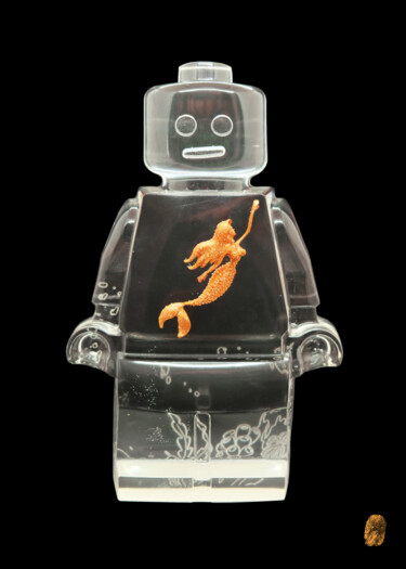 SERIGRAPHIE ROBOCLUSION LITTLE MERMAID 印花与版画 标题为“SERIGRAPHIE ROBOCLU…” 由Vincent Sabatier (VerSus), 原创艺术品, 丝网印刷