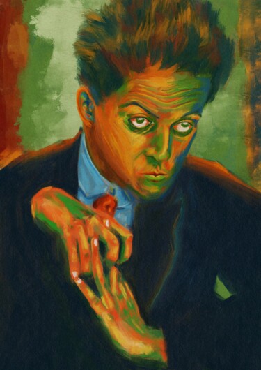 Digital Arts titled "Egon Schiele Portra…" by Empty St, Original Artwork, Digital Painting